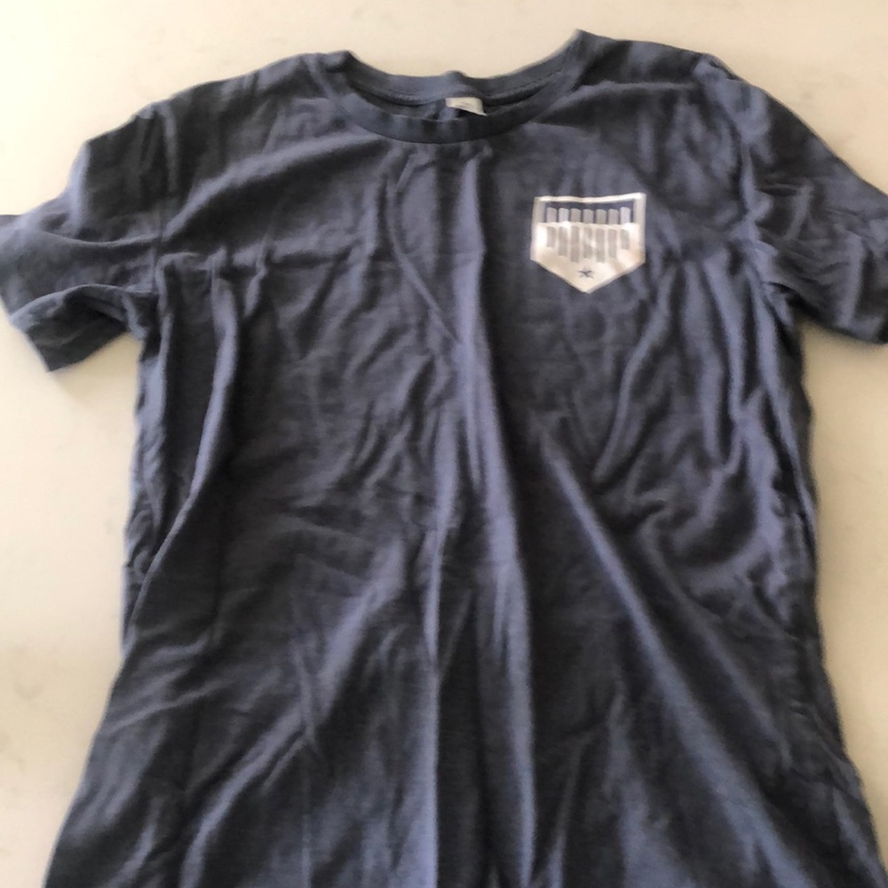 Plate Crate adult small tshirt. Navy